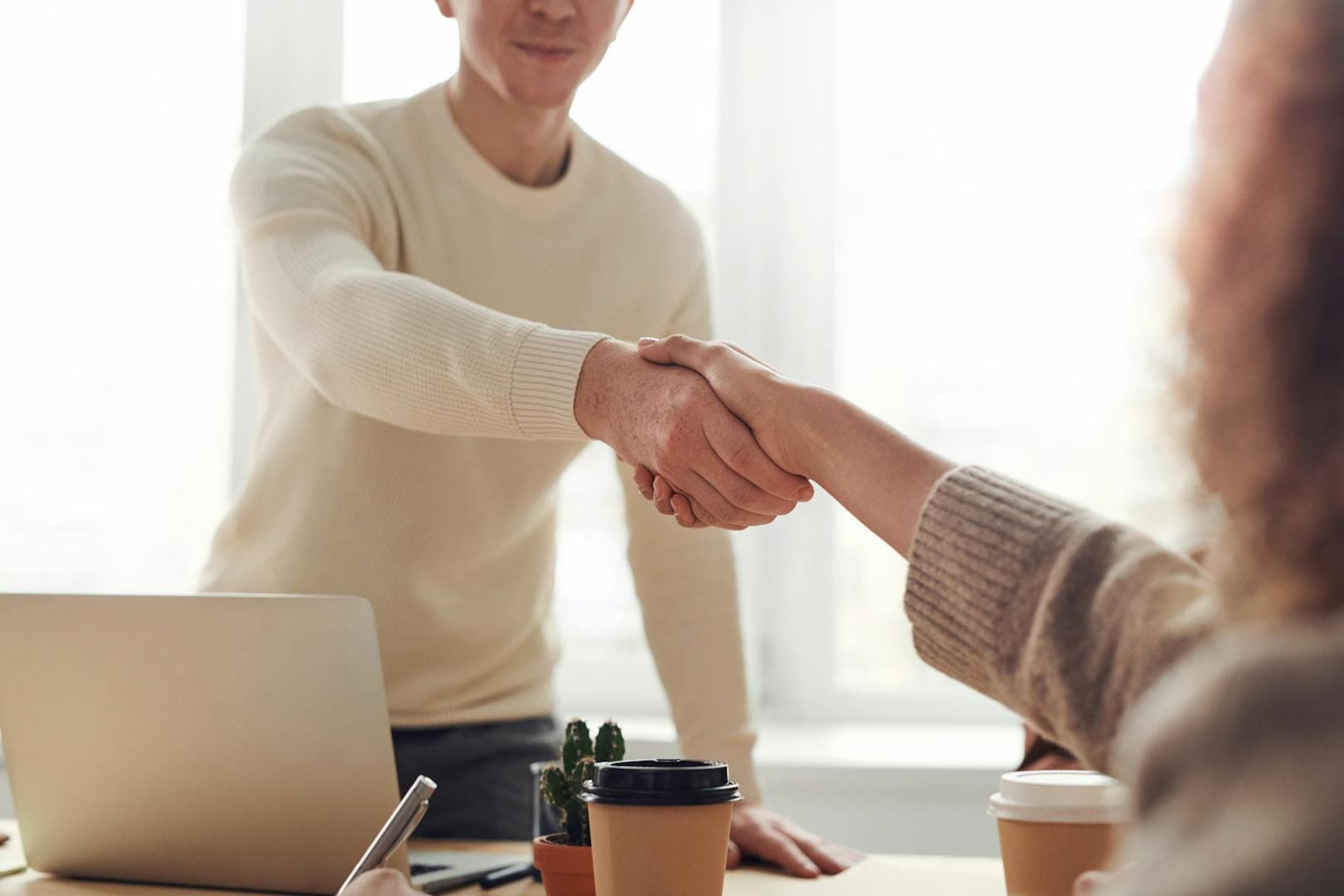 Business strategy meeting for AI deployment