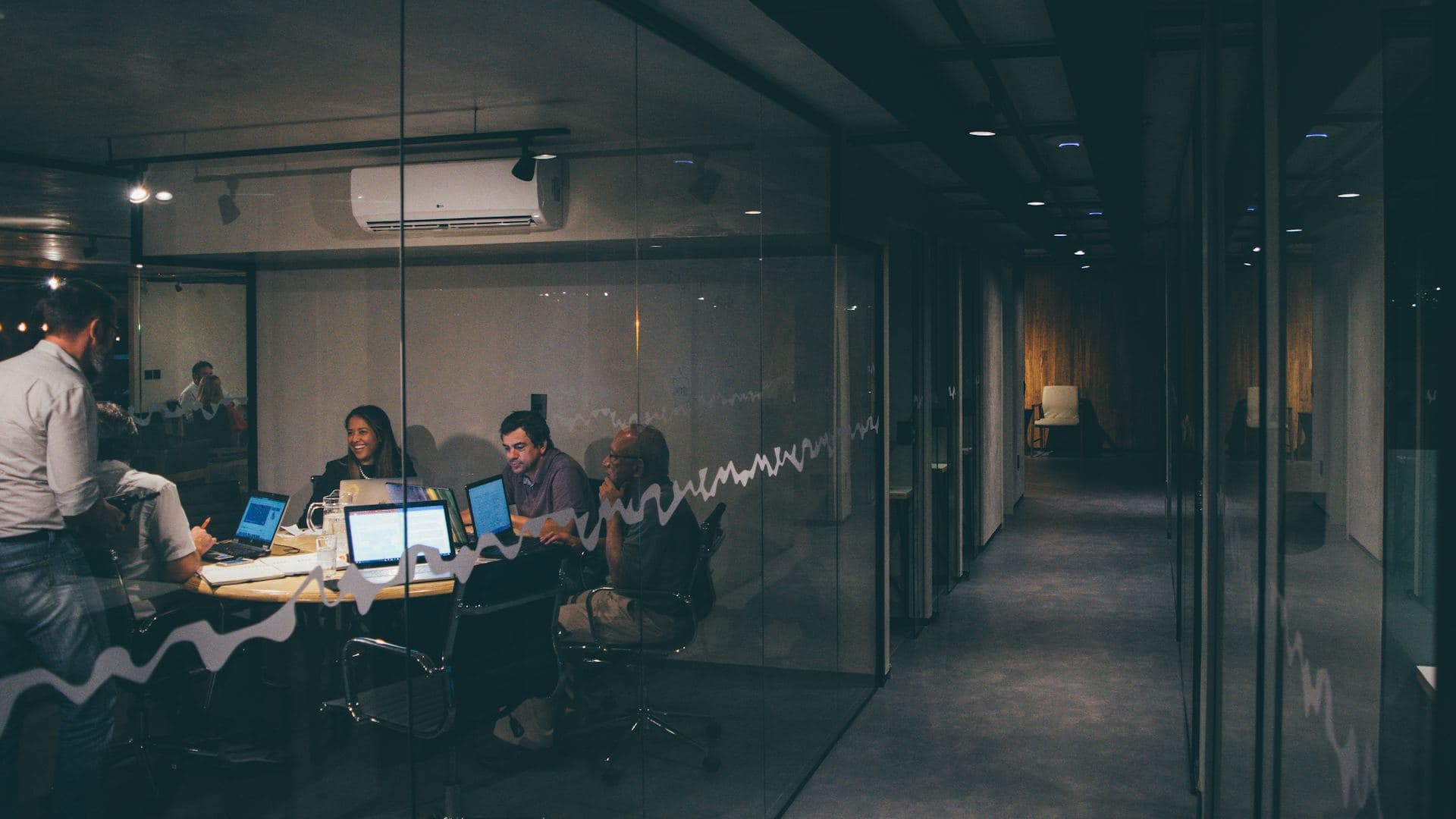 Team working together in a modern Australian office